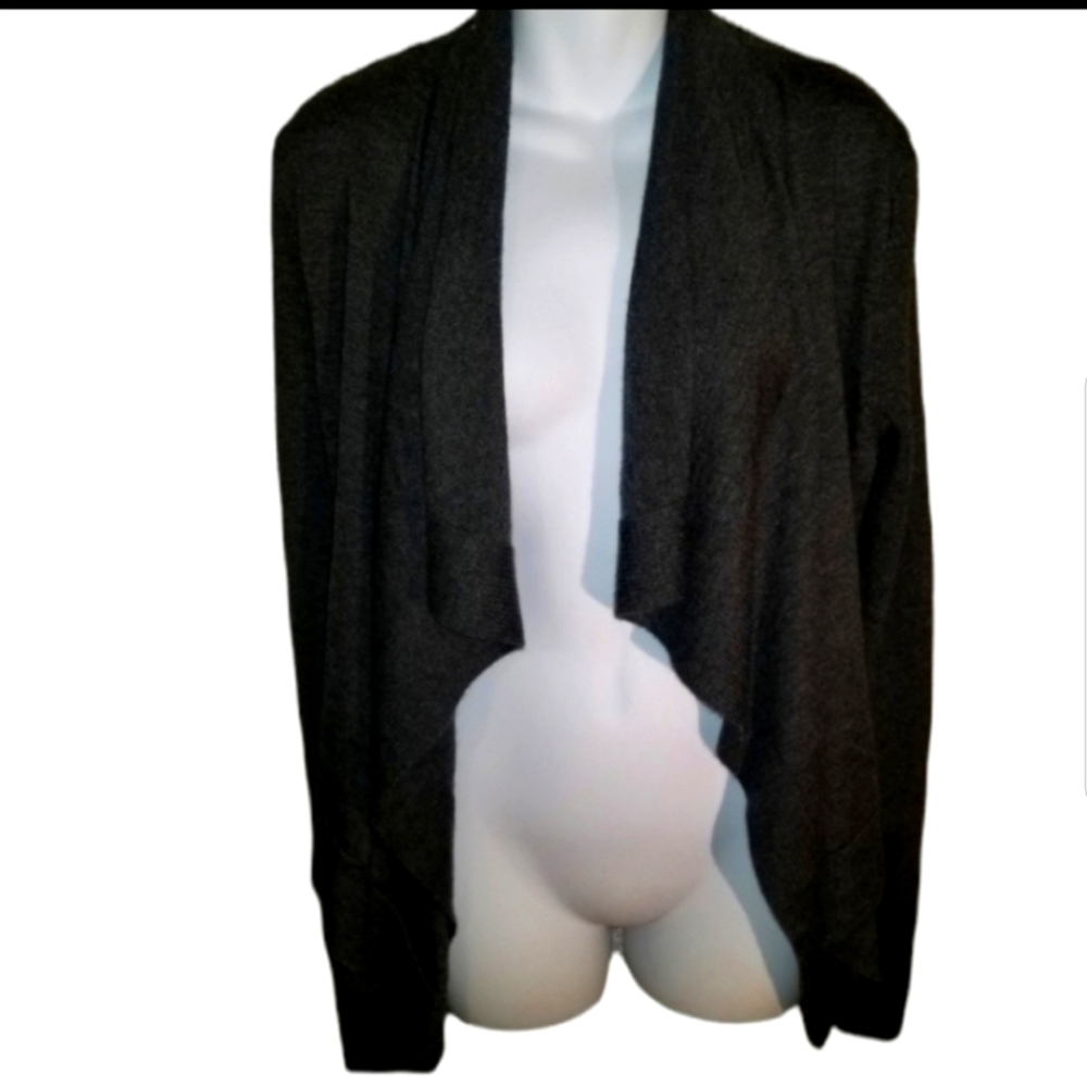 Banana Republic Cardigan Sweater Womens Size Large Black Wool Blend